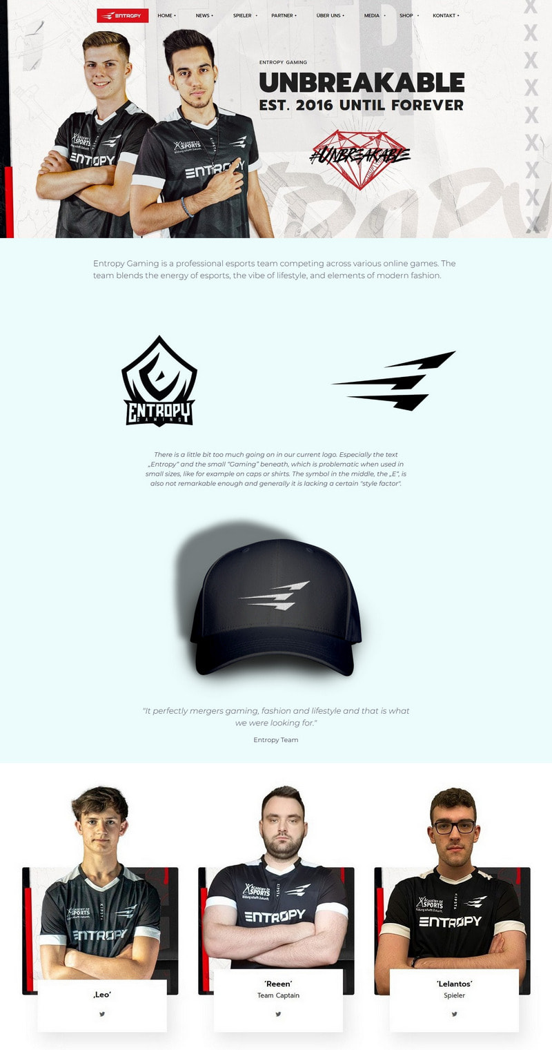 Entropy Gaming - identità esport